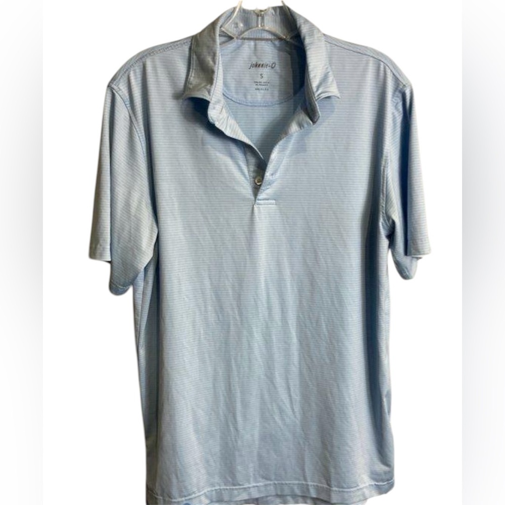 Johnnie- O Blue Striped Sport Polo